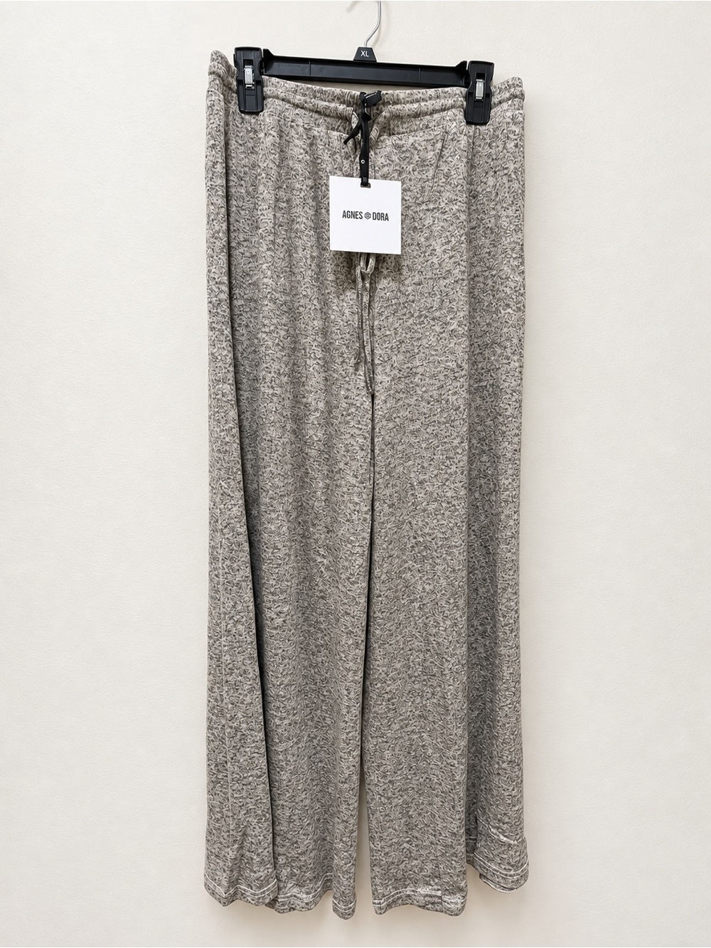 Agnes & Dora Heather Gray Wide-Leg Lounge Pants